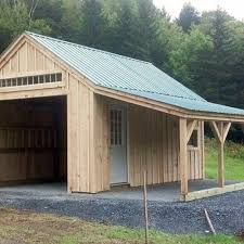 Plans De Garage A Une Baie En 2020 Plans D Abris Garage Bois Hangar A Bois