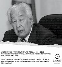On this 10th anniversary of 'Maurice Facey Day', we celebrate the life and  impact of our patriarch who devoted his time to uplifting our nation,  Jamaica, through transformative development initiatives. We invite
