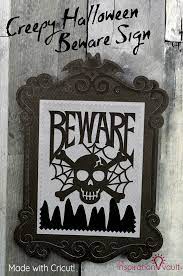 Vampires, ghosts and werewolves prowl, beware the moon and mournful howl! Creepy Halloween Beware Sign