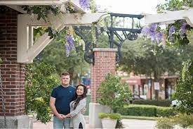 Winter Garden Engagement In A Downtown Historic City Corner House Photography Winter Garden House Photography Garden