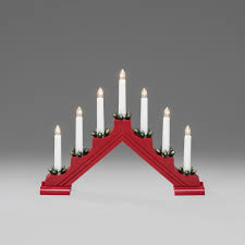 Gnosjö konstsmide ljusstake 7l med manschetter h30 elljusstake 7 ljus. Adventsljusstakar
