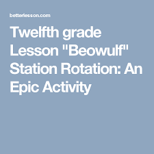 Beowulf Station Rotation An Epic Activity Teaching British Literature British Literature Lesson Plans Beowulf Lesson Plans