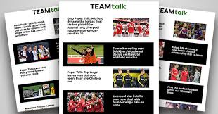 As the editor of the bellaonline football site, i will update extra point! Sign Up To The Daily Teamtalk Newsletter