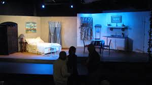 Kitchen And First Bedroom Dinner With Friends Living Room Downstage Of Bedroom Set Design Theatre Bedroom Set Designs Stage Set Design