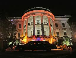 Pumpkins Replace Politics At White House Halloween White House Halloween Porch Halloween