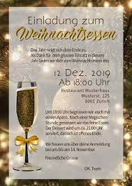 Datenschutz ist uns wichtig und wir speichern keine personenbezogenen daten. Einladung Weihnachtsfeier Mitarbeiteressen Template Postermywall