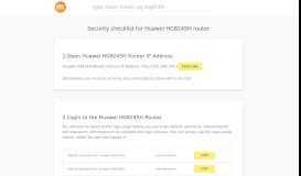 By accessing your router administrator via the ip address of 192.168.1.l, you can make all device settings and network setup within the application. 192 168 L00 1 Huawei Login Page