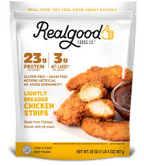 Realgood Foods Tiras de peito de frango com pão sem Angola | Ubuy