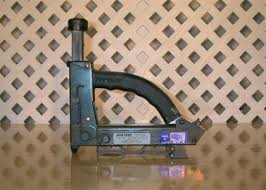Make sure you use underlayment grade plywood. Stapler Underlayment Manual Eds Rental Sales