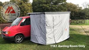 Many vintage trailers, like this one, were designed to heavy duty coated polyester fabric is welded to a hard round pvc core material making it less likely to pull free from the track. Tuff Trek Tt A1 Awning Room Tuff Trek