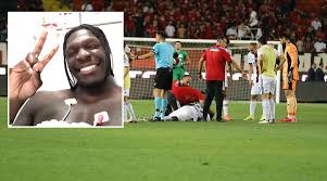 N'sakala, 31, fell to the ground in the 70th minute and was taken to hospital, but the cause is not yet known. Ii76ztksww4jpm