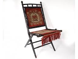 Maybe you would like to learn more about one of these? Wooden Folding Chair Blackened Bamboo Tapestry Flowers Napoleon Iii Nineteenth