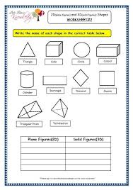 Shapes worksheets and online activities. Grade 3 Maths Worksheets 14 3 Geometry 2d Plane Figures And 3d Solid Figures Shapes Lets 3rd Grade Math Worksheets Math Worksheet Geometry Worksheets