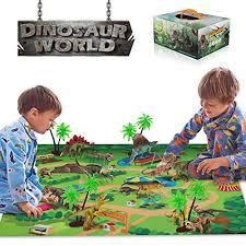 Baztoy Dinosaurie Leksaker Siffror Realistiska Modell Uppsattningar Spela Mat Trad Och Karta Pedagogiska Pojkar Gavor Dino Varlden For Barn Dinosaur Party Supply Gynnar Inklusive T Rex Tyrannosaurus Triceratops Buy Products Online With