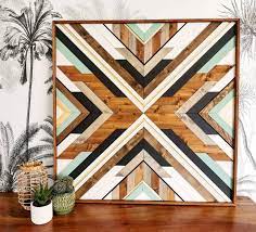 To assemble, cut a piece of plywood to the desired size and paint. Boho Boho Arttribal Wood Aztec Wood Wood Wall Art Boho Etsy Wood Wall Art Diy Wood Art Boho Wall Art