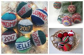 So today i wanted to share with you 25 lovely knitting patterns (all … 12 Knit Christmas Bauble Ornament Free Knitting Patterns Knitting Pattern