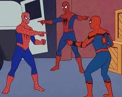 From Gojek Bootcamp Week 2 In 2021 Spiderman Meme Meme Template Cartoon Memes
