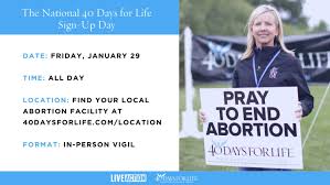 Why note 9 and 40 day after death. 40 Days For Life
