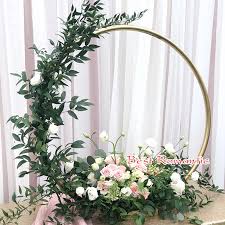 Wedding Decoration Home Party Round Backdrop Flower Stand Baby Shower Centerpieces For Table Decor Accessories Vases Aliexpress