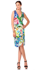 Φόρεμα από μουσελίνα με print leopar. Kalokairino Kroyaze Forema Apo Biskozh Kwd 6867 Vamp Foremata Kalokairina Ecotton