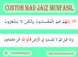 Cara membacanya yaitu lebih baik dipanjangkan seperti bacaan mad wajib muttasil yaitu 2. Mad Jaiz Munfasil Dan Contohnya Pengertian Cara Membacanya