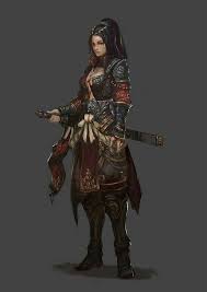 Rpg Human Npc Warrior Woman Character Portraits Character Art