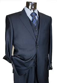 If you are choosing your first suit this is the right choice. Men S Dark Navy Italian Designer 3 Piece Suit