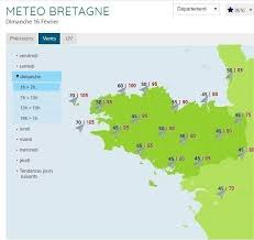 Plus précises et 4 fois par jour. Coup De Tabac Sur La Bretagne Pour Le Week End Des 15 Et 16 Fevrier Le Petit Bleu