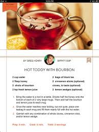 Hot Toddy With Bourbon Hot Toddies Recipe Hot Toddy Food Printables