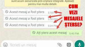 La ora actuala toate serviciile de chat gen: Whatsapp Cum Vedem Mesajele È™terse Youtube