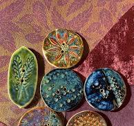 Ive been making ceramic buttons for a Weaver who requested ...