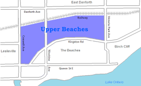 The Beaches Toronto Map File:upper Beaches Map.png - Wikimedia Commons