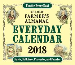 The 2018 Old Farmer S Almanac Everyday Calendar Farmers Almanac Old Farmers Almanac Planting Calendar