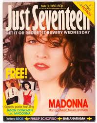 MADONNA BANANARAMA BROS DEACON BLUE PHILLIP SCHOFIELD UK Just Seventeen  magazine £125.00