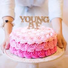 Glam 24th Birthday 26th Birthday Cake For Her Youngaf Cake Topper Adult Birthday Cakes Birthday Cake Smash Birthday Cakes For Women