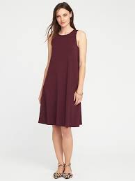 Sleeveless Jersey Knit Swing Dress For Women Rush Dresses Knit Swing Dress Dresses For Work