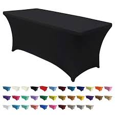 Abccanopy Spandex Table Cover 6 Ft Fitted 30 Colors Polyester Tablecloth Stretch Spandex Table Cover Table Topper Table Covers Table Cloth Fitted Table Cover