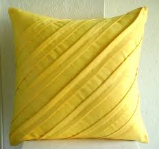 Marimekko pienet kivet polka dot throw pillow. Designer Pintucks Textured Striped Yellow Pillow Case Cover Etsy Yellow Decorative Pillows Yellow Pillows Yellow Throw Pillows