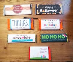 Wrap your chocolate bars with these fun holiday candy wrappers to make easy party favors! Seven Free Candy Bar Wrappers For Every Occasion My Silly Squirts