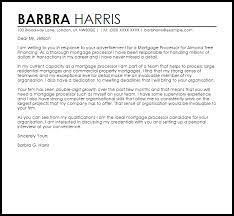 Checking documents for completeness and accuracy; Mortgage Processor Cover Letter Sample Cover Letter Templates Examples