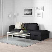 Vimle 3er Sofa Ohne Abschluss Tallmyra Schwarz Grau Ikea Osterreich In 2020 3er Sofa 2er Sofa Kleines Sofa