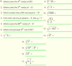 I uploaded this worksheet on esl printables, so you ca. Roots Of Real Numbers And Radicals Questions With Solutions