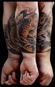 Koi Fish Tattoo On Arm For Men Asian Coy Fish Tattoo On Arm Asian Koi Tattoos Tattoos For Guys Lower Arm Tattoos