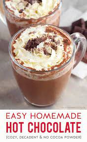 How To Make Hot Chocolate Recipe Homemade Hot Chocolate Hot Chocolate Recipes Real Food Recipes
