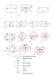 Croquis Origami Du Coeur En Papier Tete A Modeler Origami Facile Coeur Origami Origami Facile