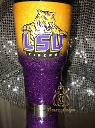 Lsu Glitter Stainless Steel Tumbler Krave Designs Custom Gifts Online Store Powered By Storenvy