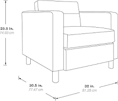 Amazon.com: Office Star Pacific Armchair with Padded Box Spring Seats and  Silver Finish Legs, Dillon Buff Faux Leather : Home & Kitchen