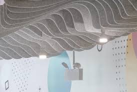 Acoustic Solutions For The Open Office By Turf Ceiling Design Open Office Wood Floor Texture