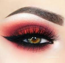 Black And Red Ombre Eyeshadow Pin On Eye Makeup Looks