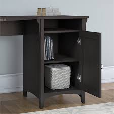 Bush Furniture Salinas 55w Corner Desk With Storage In Vintage Black Sad155vb 03
